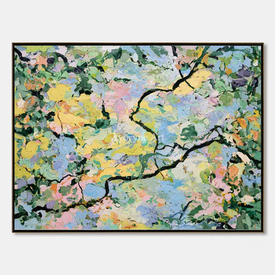 Ivory Open Passage: Pastel Blossom Art — primary