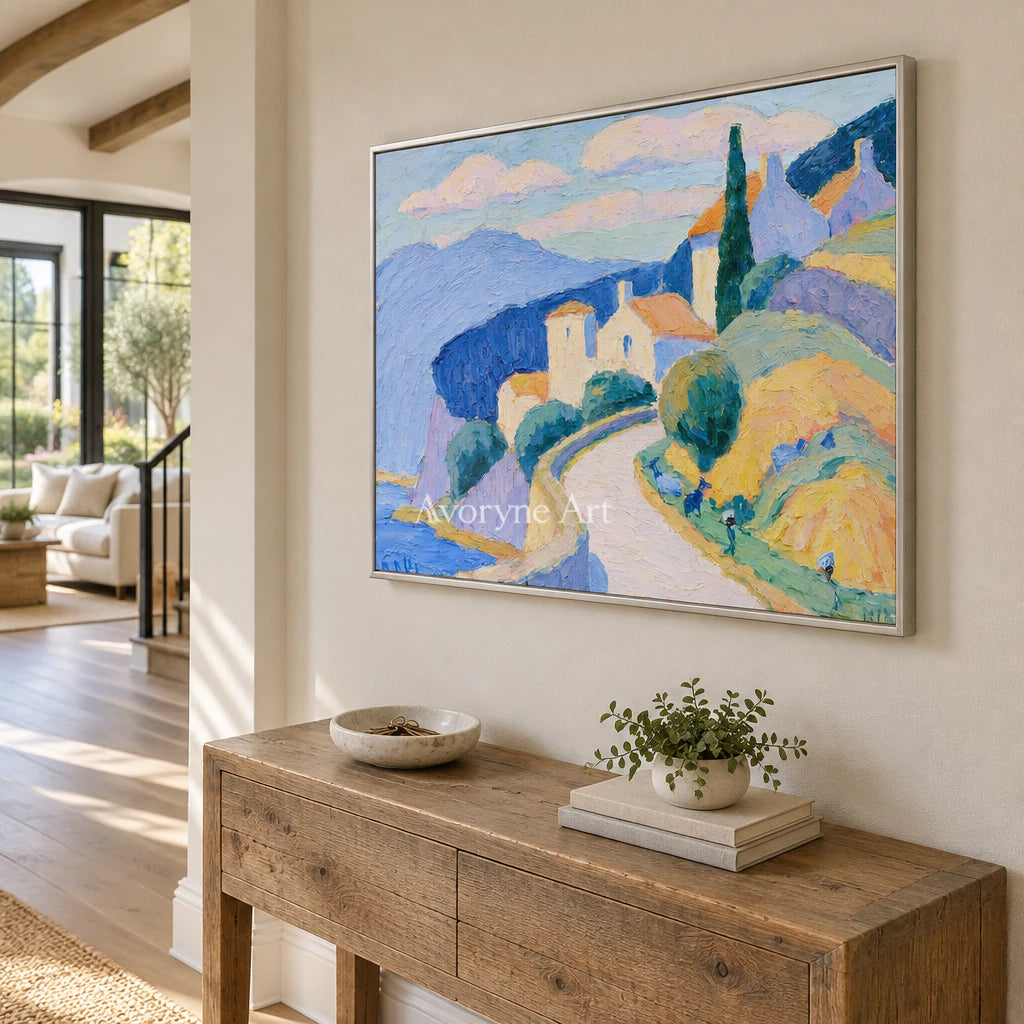 Ivory Open Memory: Pastel Hillside Art — entry silver