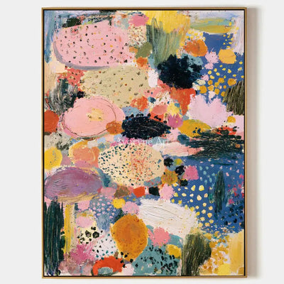 Ivory Tender Reverie: Pink Pattern Abstract — primary