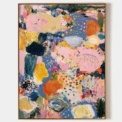 Ivory Tender Verse: Pink Pattern Abstract — primary