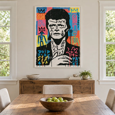 Ivory Open Solace: Pop Portrait Art — dining white
