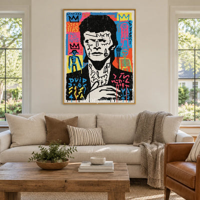 Ivory Open Solace: Pop Portrait Art — living gold