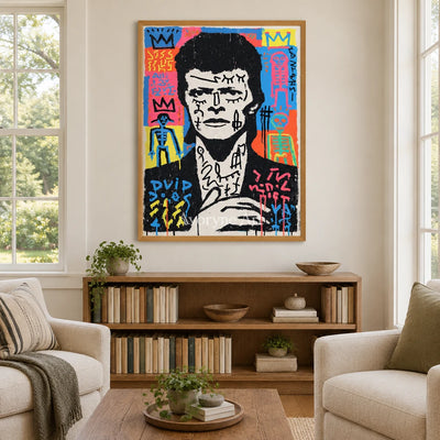 Ivory Open Solace: Pop Portrait Art — villa wood