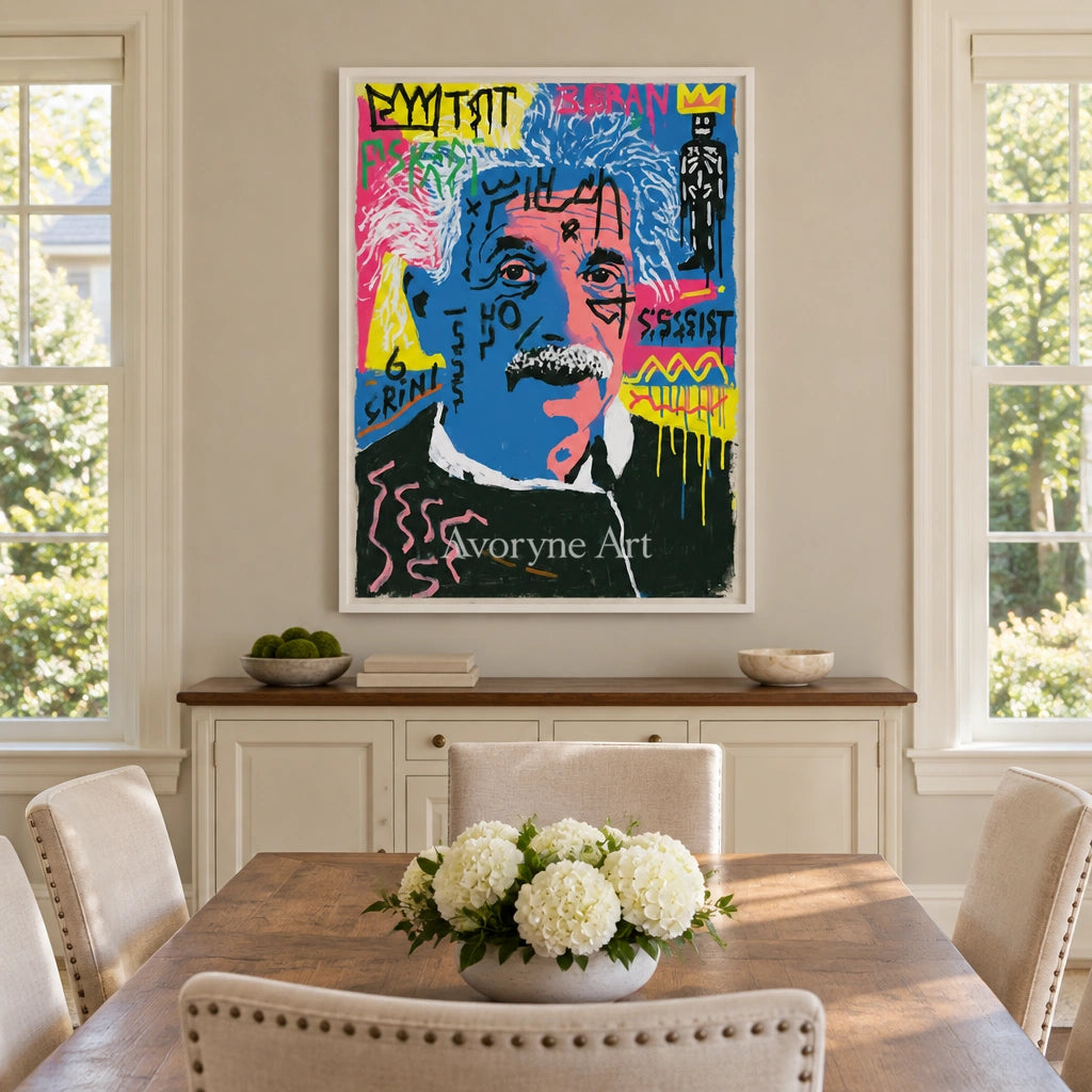 Ivory Open Sonata: Pop Portrait Art — dining white