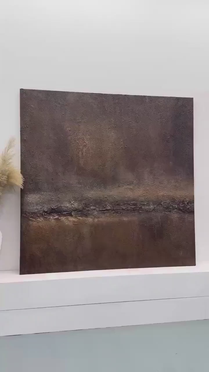 Aster Stillness: Umber Fissure Texture — artwork video
