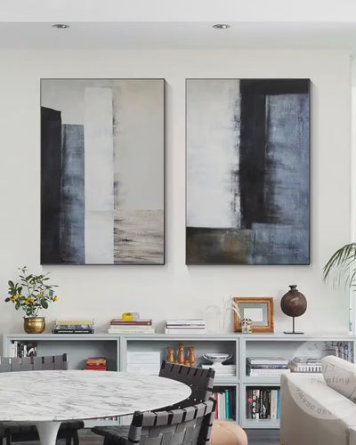 Aster Bloom: Blue Neutral Diptych — artwork video