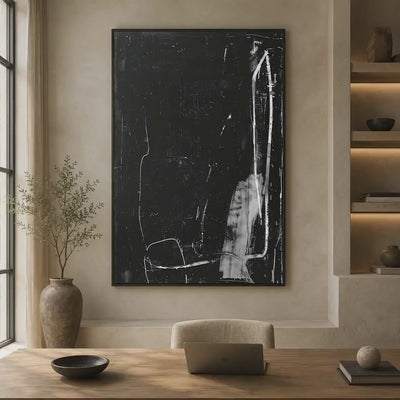 Aster Rift: Black Line Texture — artwork video