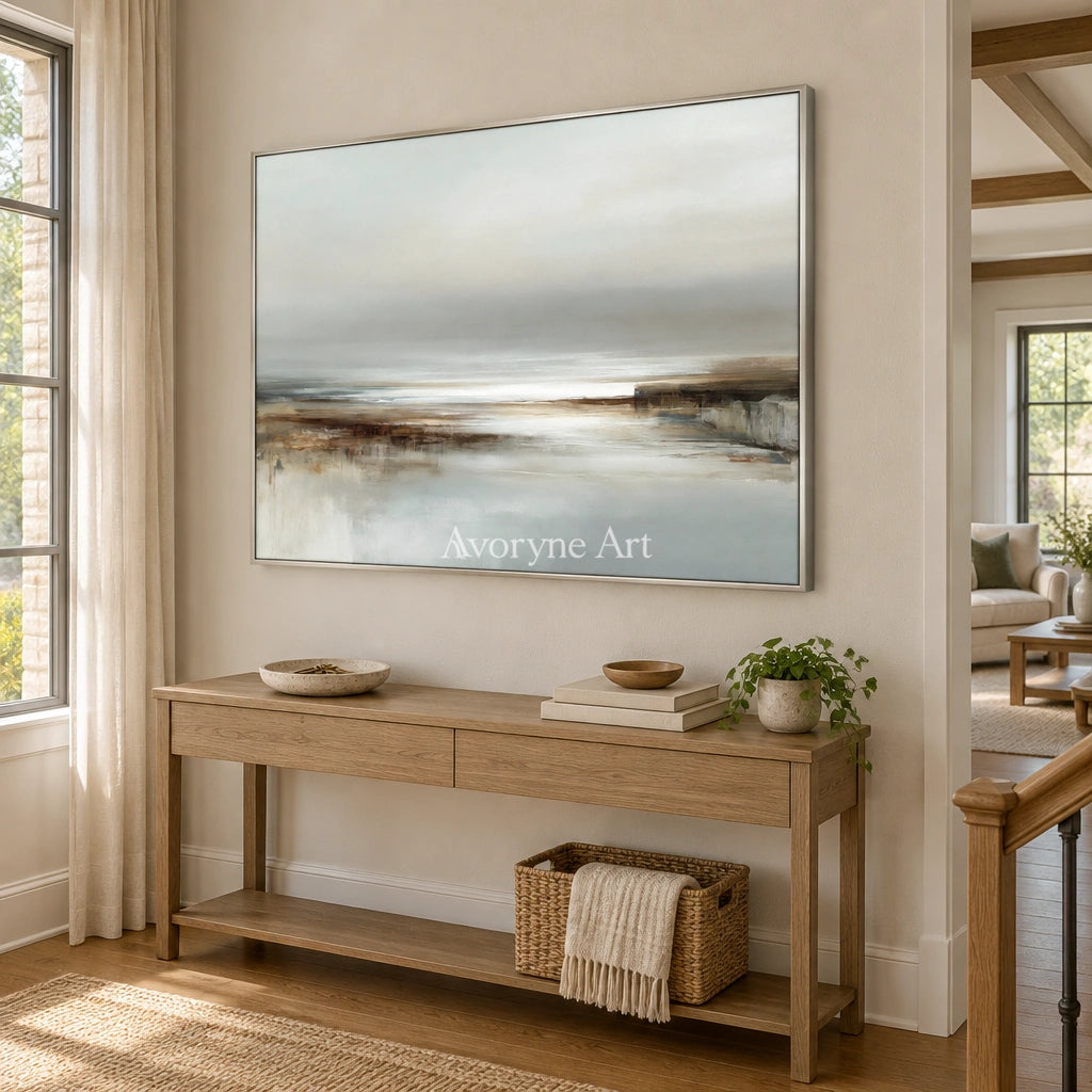 Ivory Distant Solace: Quiet Shore Art — entry silver