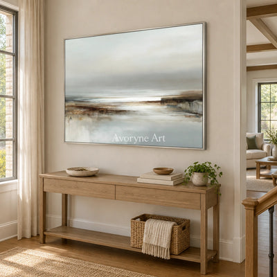 Ivory Distant Solace: Quiet Shore Art — entry silver