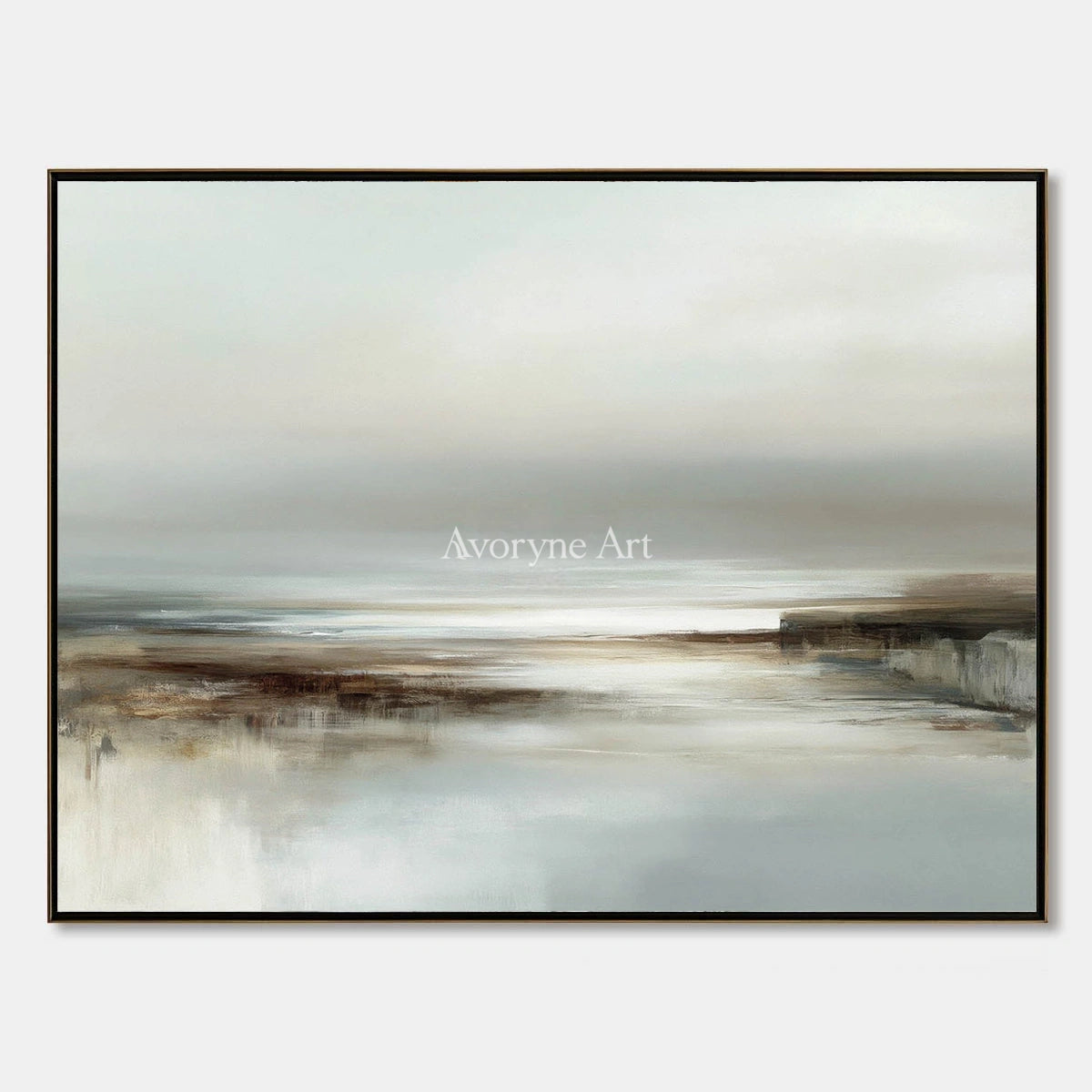 Ivory Distant Solace: Quiet Shore Art — primary