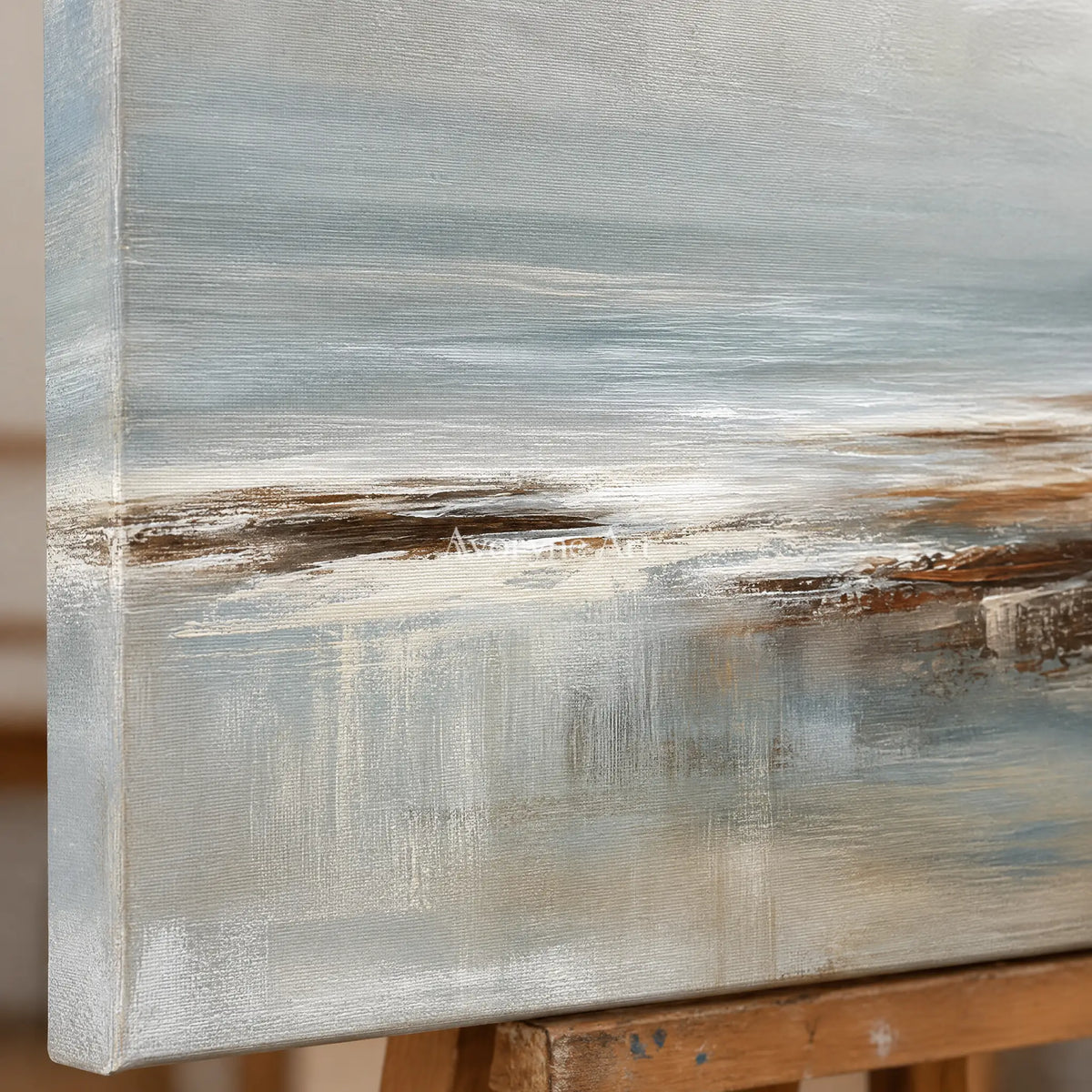 Ivory Distant Sonata: Quiet Shore Art — detail easel