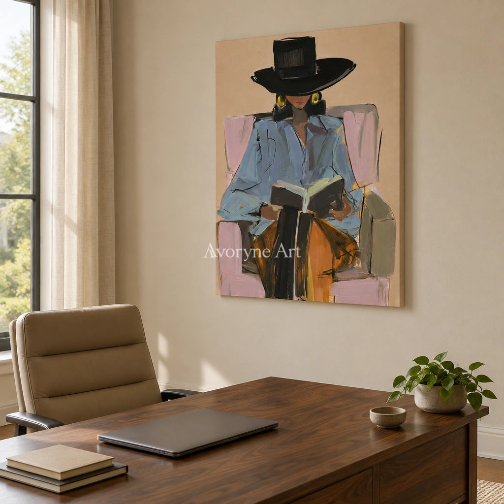 Ivory Quiet Gesture: Reading Figure Art — office frameless