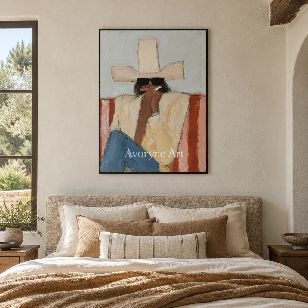 Ivory Amber Interval: Reading Figure Art — bedroom black