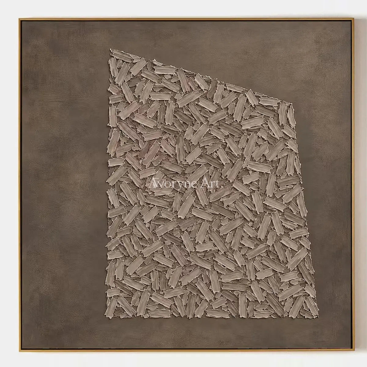 Quiet Cadence, hand-painted relief mosaic wall art by Lin Qiao