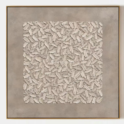 Quiet Passage, hand-painted relief mosaic wall art by Lin Qiao
