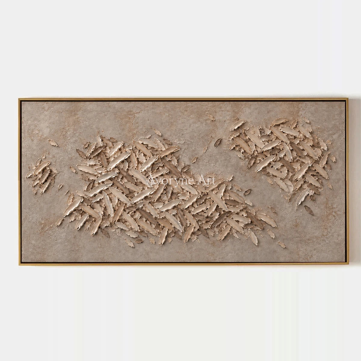 Quiet Interval, hand-painted relief mosaic wall art by Lin Qiao