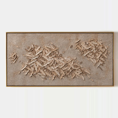 Quiet Interval, hand-painted relief mosaic wall art by Lin Qiao