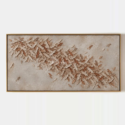 Quiet Rhythm, hand-painted relief mosaic wall art by Lin Qiao