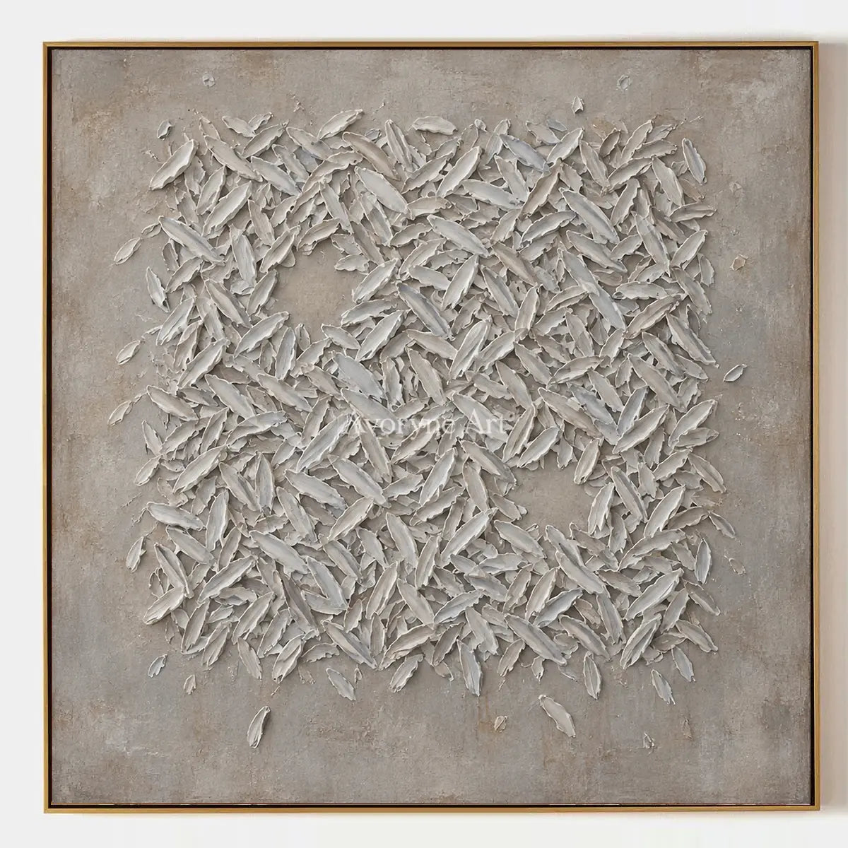 Amber Passage, hand-painted relief mosaic wall art by Lin Qiao