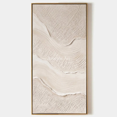 Quiet Vista, hand-painted ripple relief wall art by Eleanor Hayes