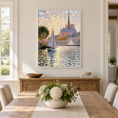 Ivory Lucent Cadence: Riverside Church Art — dining white