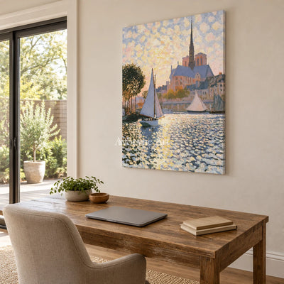 Ivory Lucent Cadence: Riverside Church Art — office frameless