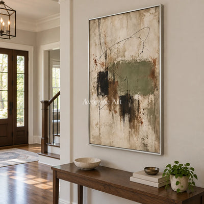 Aster Solace: Sage Abstract Art — entry silver