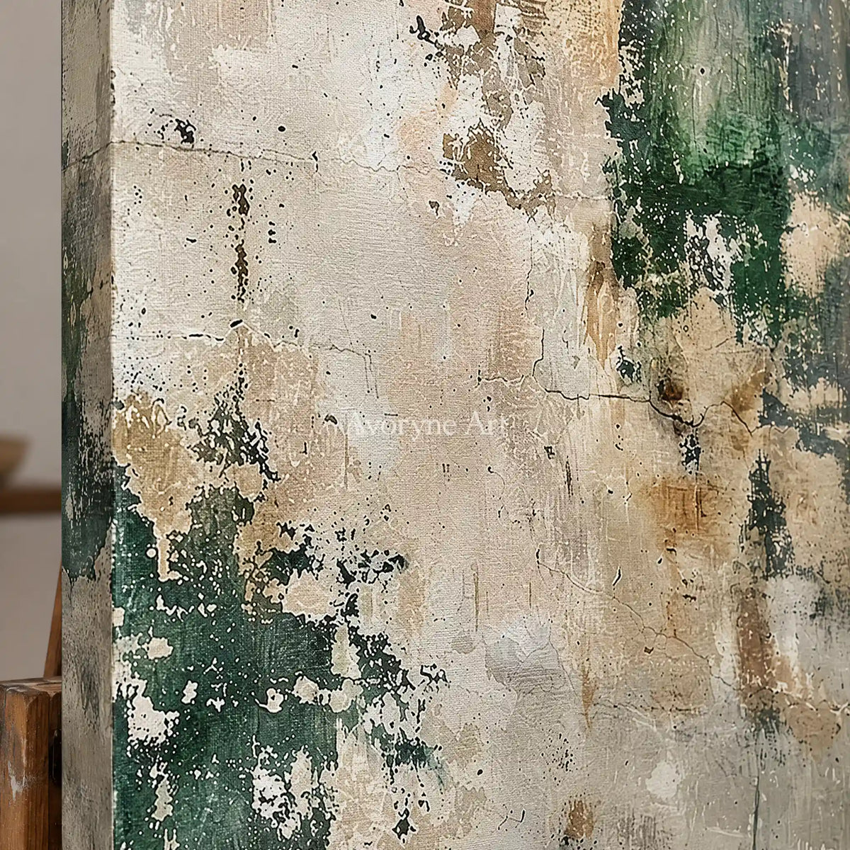 Aster Chalk: Sage Block Texture — detail easel