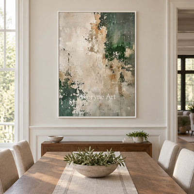 Aster Chalk: Sage Block Texture — dining white