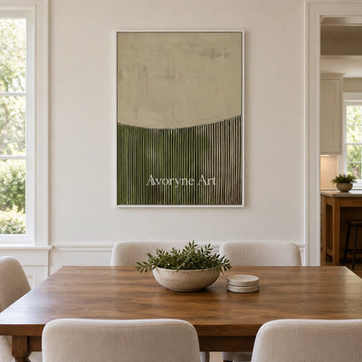 Aster Arc: Sage Line Texture — dining white