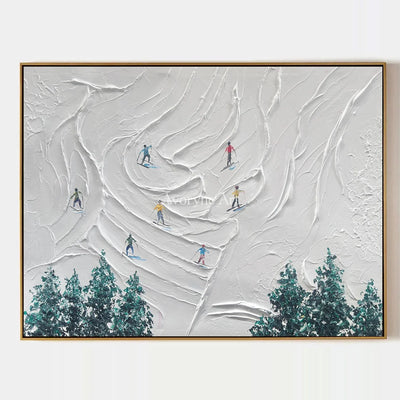 Aster Crest: Snow Day Texture Art — primary