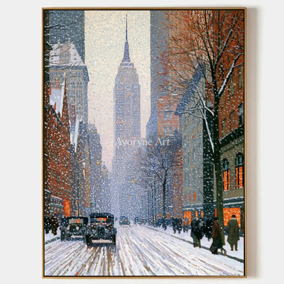 Ivory Lucent Current: Snowy City Art — primary