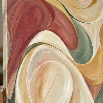 Aster Flora: Soft Color Curves — detail easel