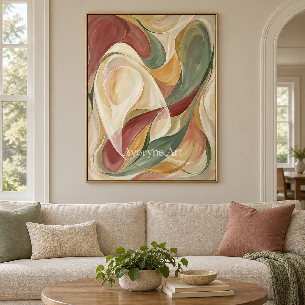 Aster Flora: Soft Color Curves — living gold