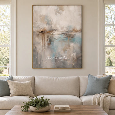 Aster Tarn: Soft Gray Color Fields — living gold