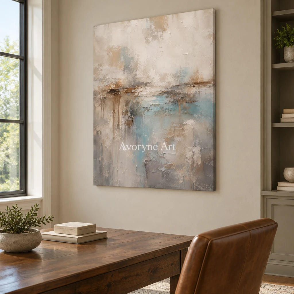 Aster Tarn: Soft Gray Color Fields — office frameless