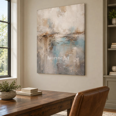 Aster Tarn: Soft Gray Color Fields — office frameless