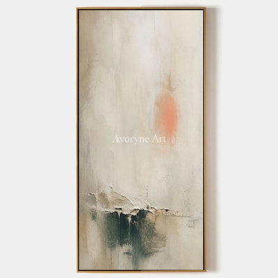 Woven Refrain, hand-painted soft neutral abstract wall art by Ingrid Solberg