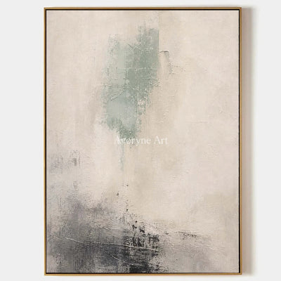 Woven Passage, hand-painted soft neutral abstract wall art by Ingrid Solberg