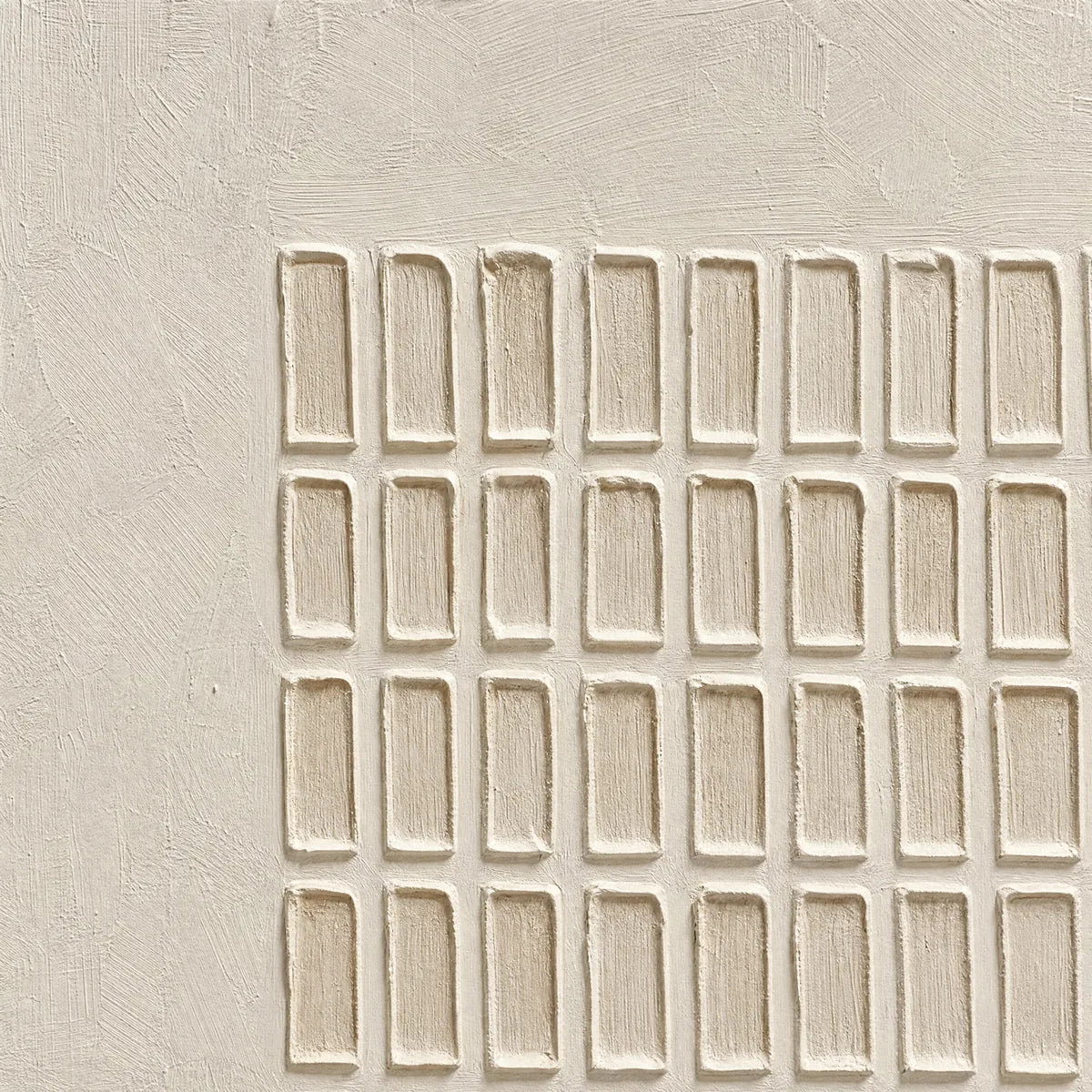 Soft Relief: Neutral Textured Wall Art - detail