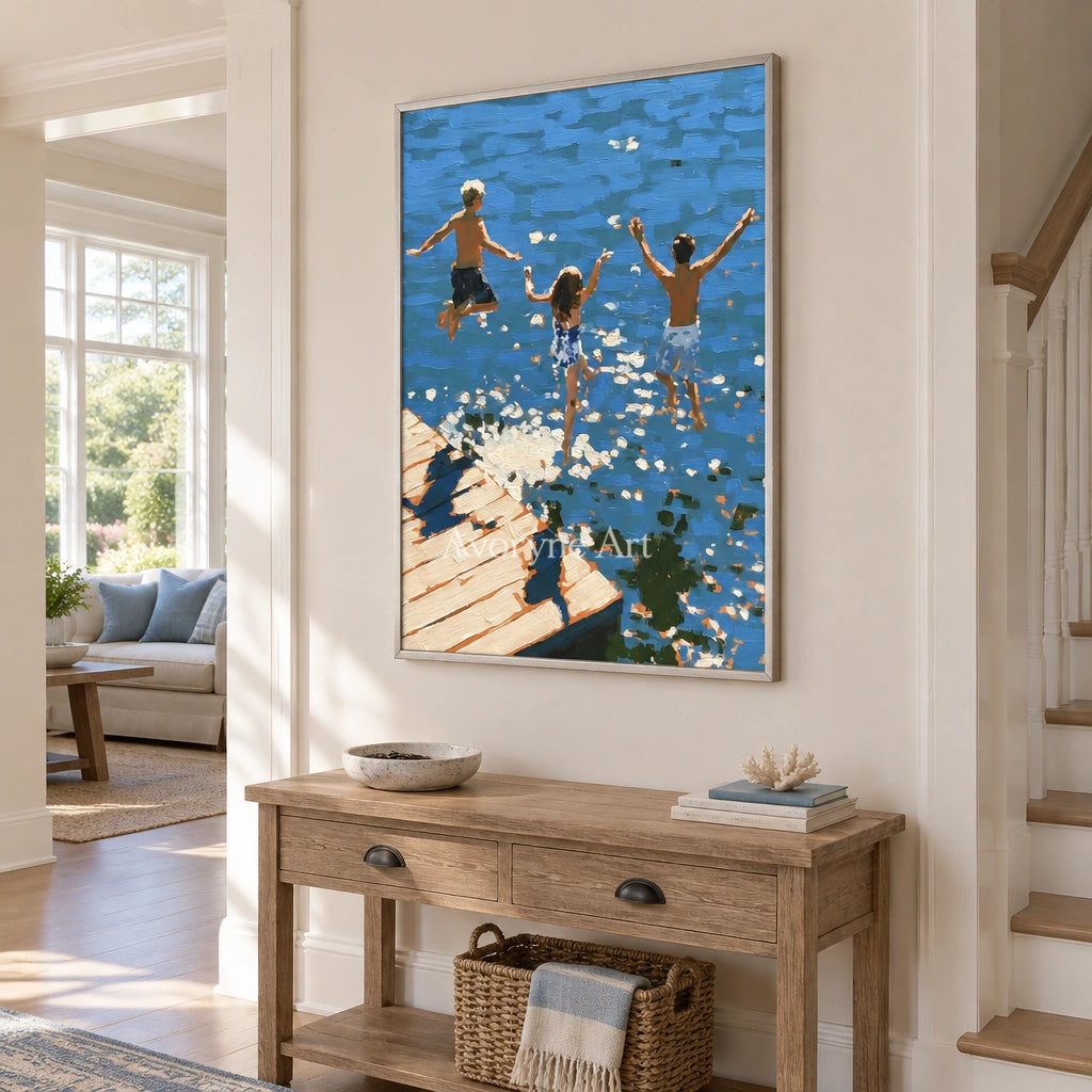 Ivory Amber Memory: Summer Swimming Art — entry silver