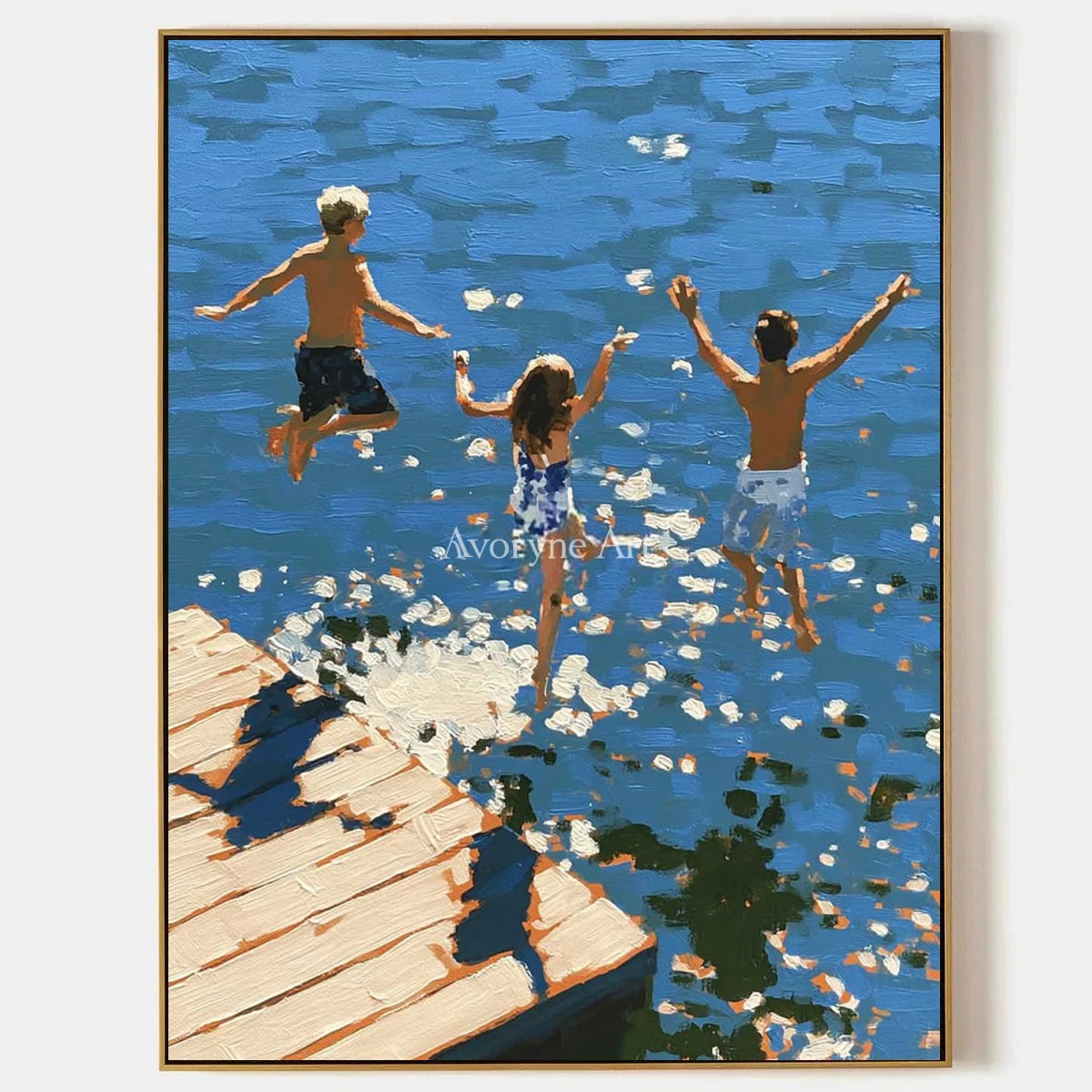 Ivory Amber Memory: Summer Swimming Art — primary