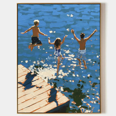 Ivory Amber Memory: Summer Swimming Art — primary