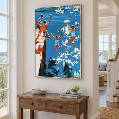 Ivory Amber Sonata: Summer Swimming Art — entry silver