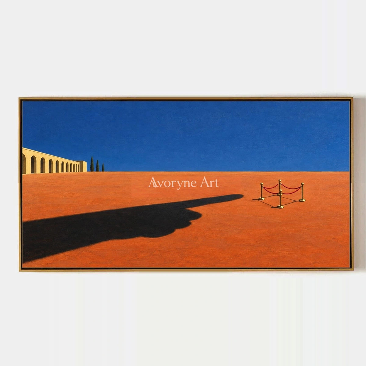 Lucent Current, hand-painted surreal scene wall art by Declan O’Brien