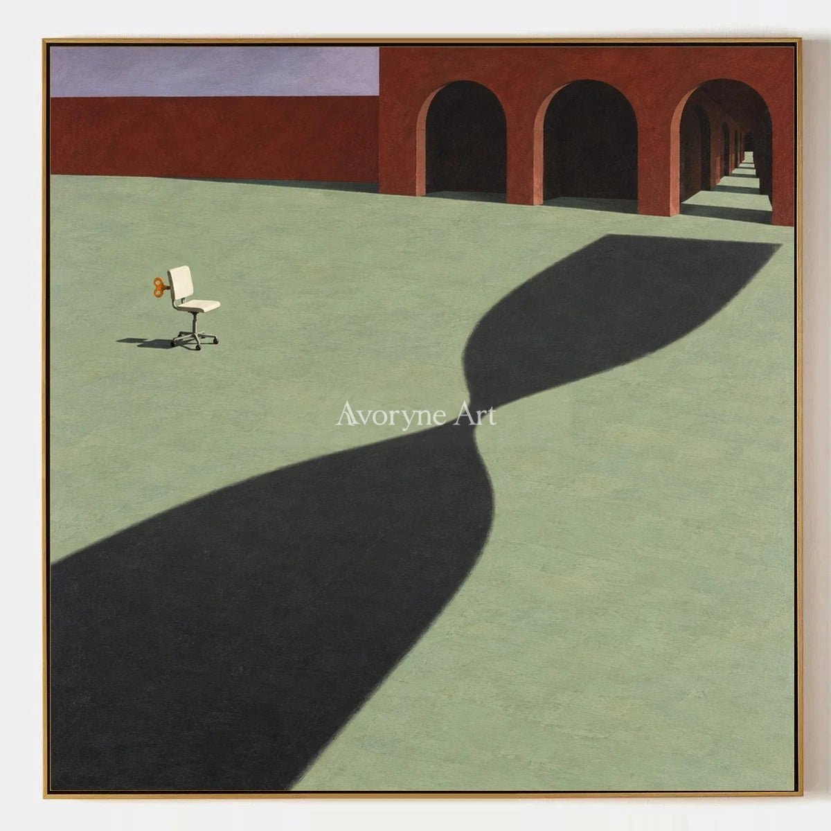 Lucent Solace, hand-painted surreal scene wall art by Declan O’Brien