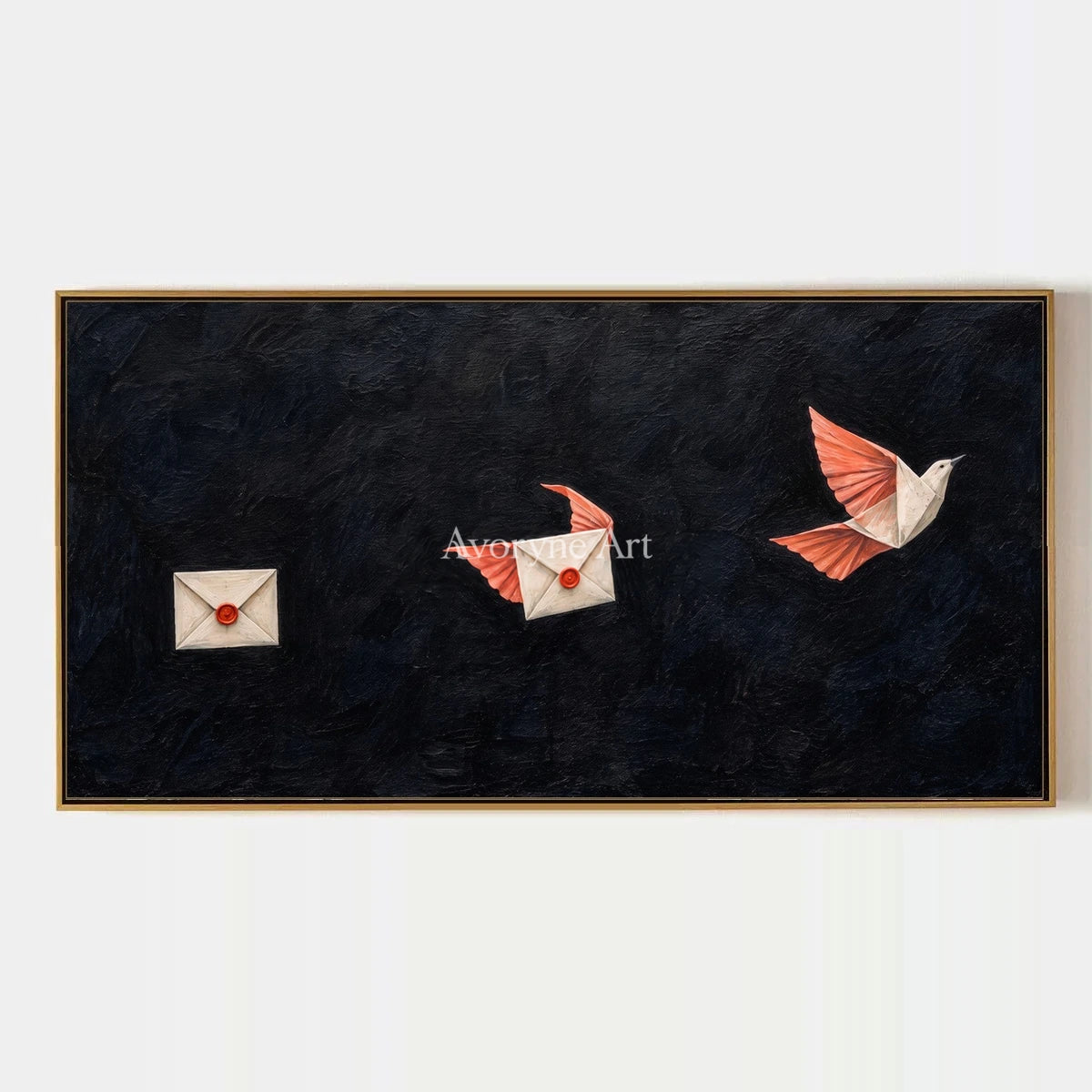 Still Cadence, hand-painted surreal scene wall art by Declan O’Brien
