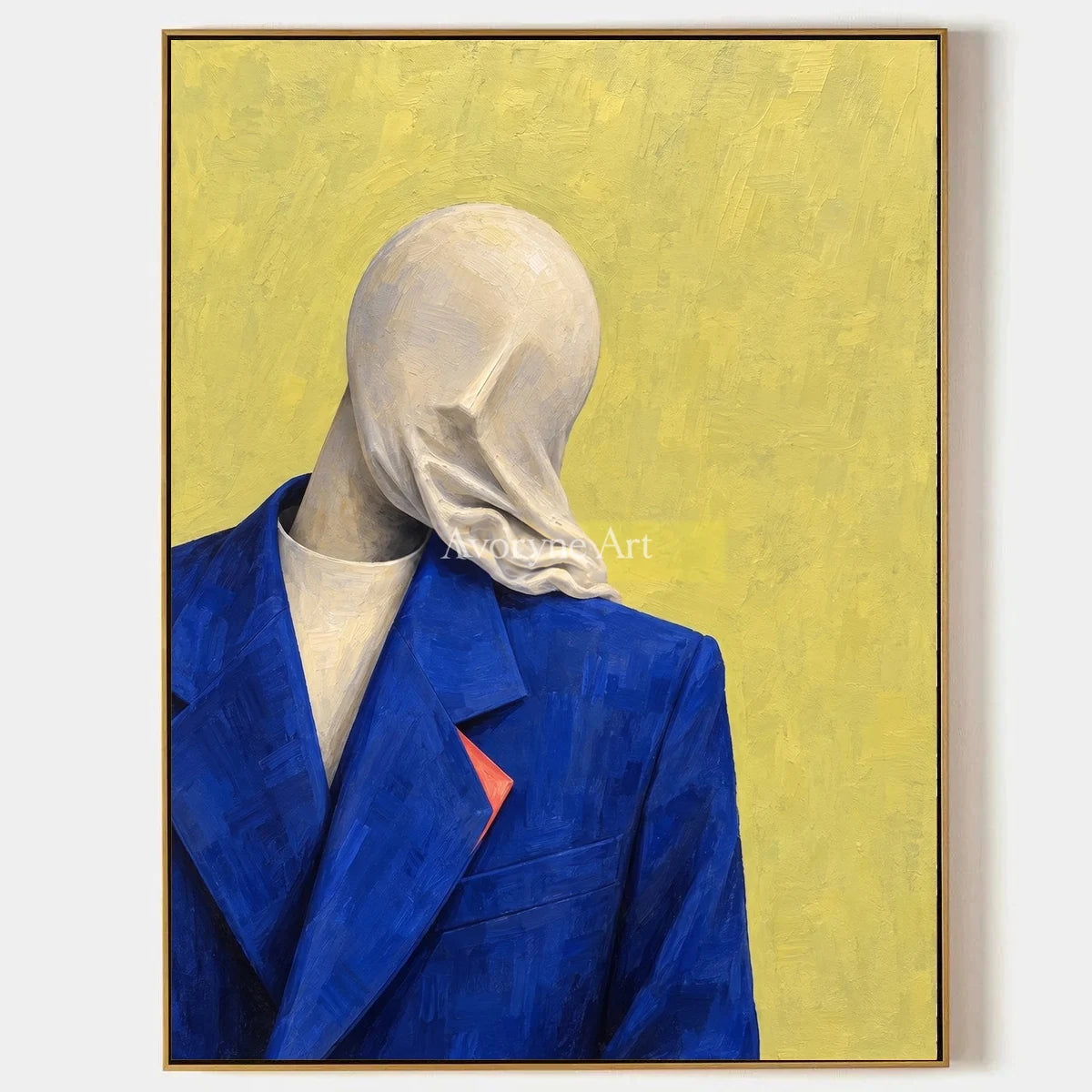 Still Gesture, hand-painted surreal scene wall art by Declan O’Brien