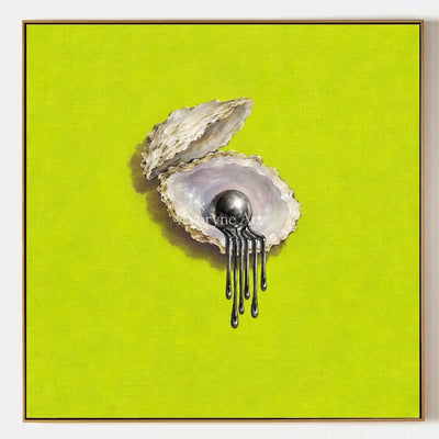 Still Current, hand-painted surreal scene wall art by Declan O’Brien