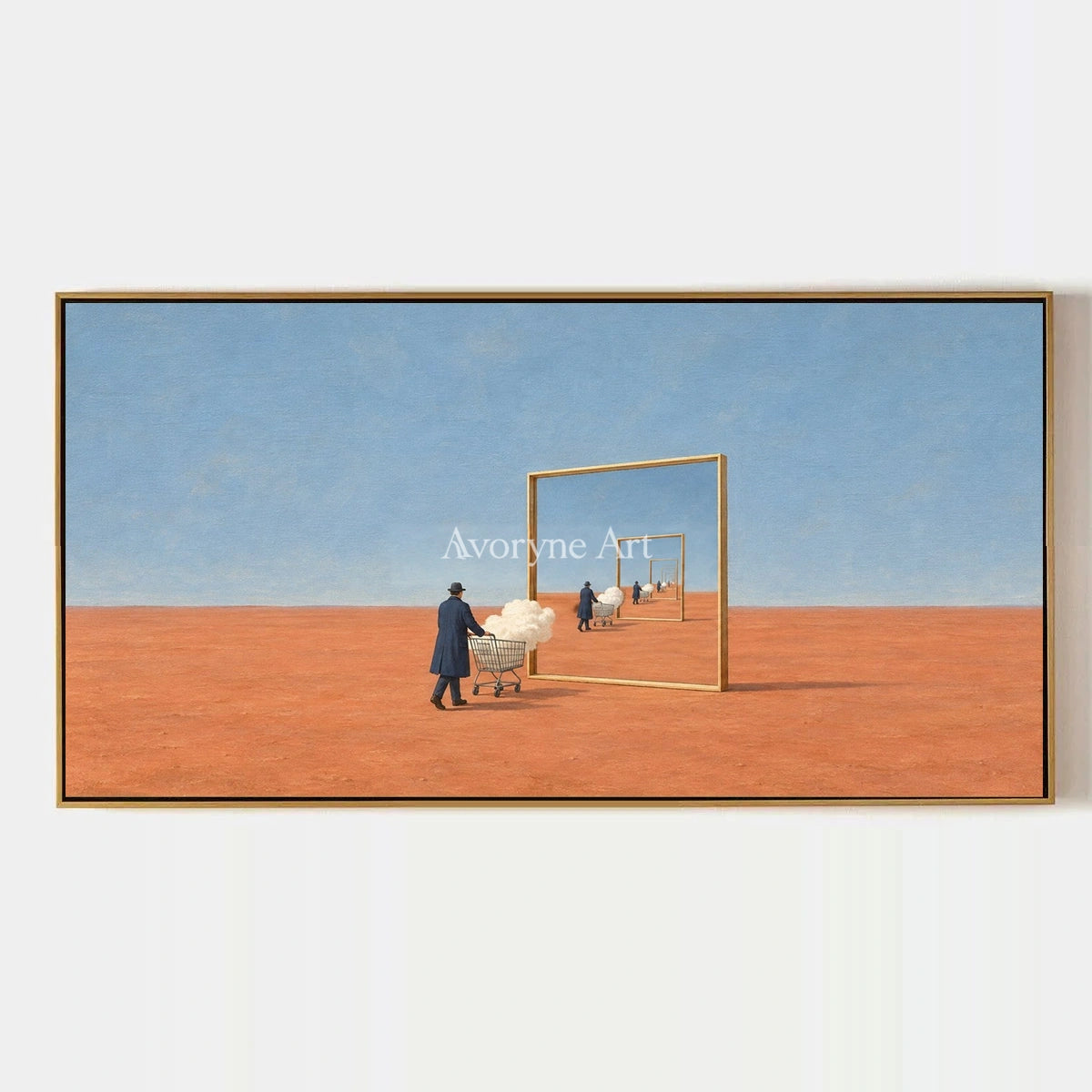 Bright Reverie, hand-painted surreal scene wall art by Declan O’Brien